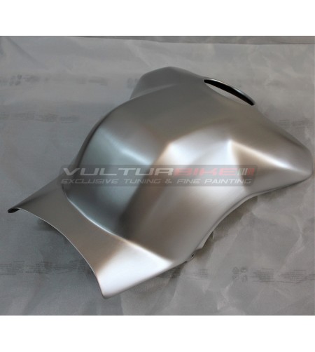 Cover serbatoio allungata verniciata con effetto alluminio spazzolato - Ducati Panigale V4 / Streetfighter V4 