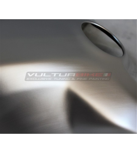 Cover serbatoio allungata verniciata con effetto alluminio spazzolato - Ducati Panigale V4 / Streetfighter V4 