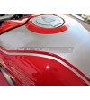 Pegatinas de tanque de efecto aluminio cepillado - Ducati Panigale V4 2022