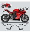 Aufkleber Kit Design schwarze Kanten - Ducati Supersport 950 