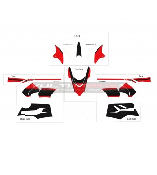 Kit de pegatinas SBK aruba team - Ducati Panigale V2 2020 / 2021 blanco 