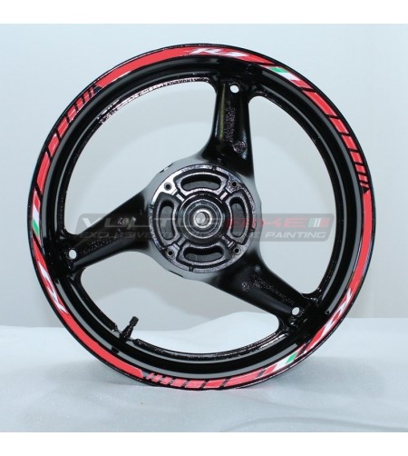 Stickers rouges pour jantes moto - Yamaha R1 