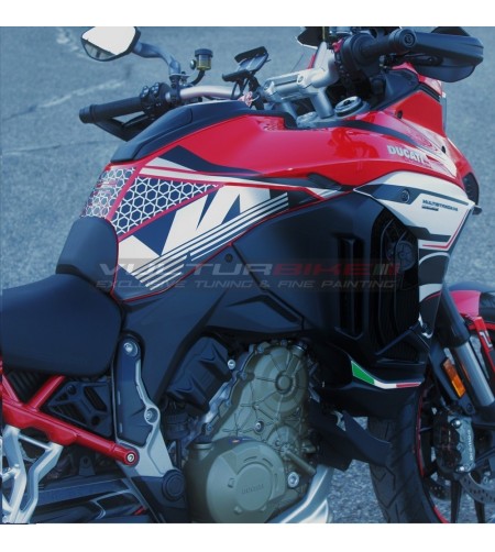 Kit completo pegatinas diseño plata V4 - Ducati Multistrada V4 