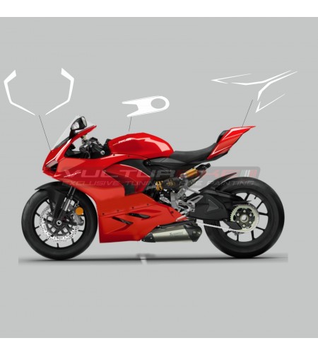 Kit adhesivo básico blanco - Ducati Panigale V2 2020 / 2021 