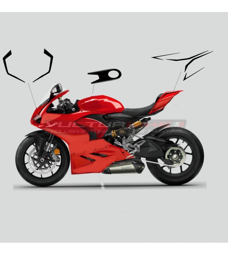 Kit adesivi basic nero - Ducati Panigale V2 2020 / 2021 