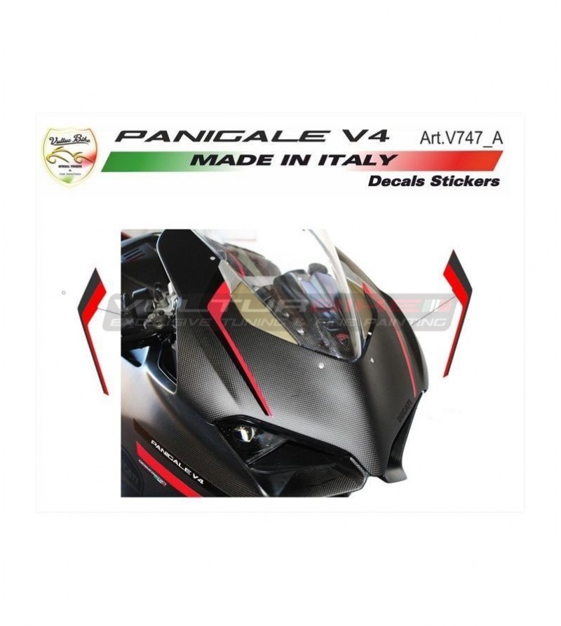 Rot / schwarz Aufkleber Kit für Kuppel - Ducati Panigale V2 2020 