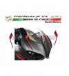 Kit adesivi rosso / nero per cupolino - Ducati Panigale V2 2020 