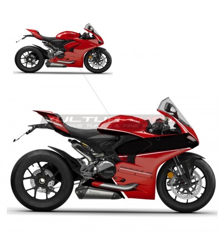 Aufkleber Kit Custom rote Motorrad Lackierung - Ducati Panigale V2 2020 / 2022 