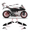 Kit de pegatinas Librea de moto blanca personalizada - Ducati Panigale V2 2020 / 2022 