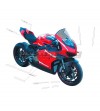Kit adesivi bianchi design SUPERLEGGERA - Ducati Panigale V4 / V4R / V4 2020 