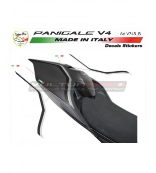 Adesivi nero / argento per codone - Ducati Panigale V2 2020 / Streetfighter V4 