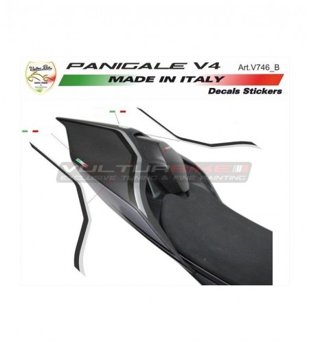 Pegatinas negras / plateadas para codón - Ducati Panigale V2 2020 / Streetfighter V4 