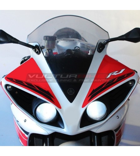Pegatinas para parabrisas edición roja con letras - Yamaha R1 2009 / 2014 