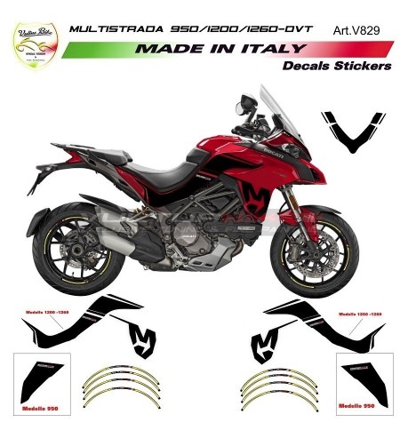 Mission Winnow Sticker Kit - Ducati Multistrada 1200 / 1260 / 950 