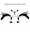 Kit de pegatinas 25 aniversario 916 Carl Fogarty - Ducati Multistrada 1200 DVT / 950 