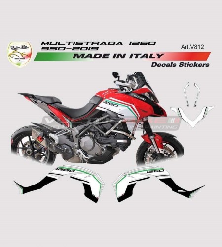 Kit adesivi design nuovo - Ducati Multistrada 1260 / 950 2019 