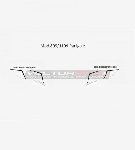 Adesivo tabella portanumero coda - Ducati Panigale  V4 / 899/1199/1299/959 