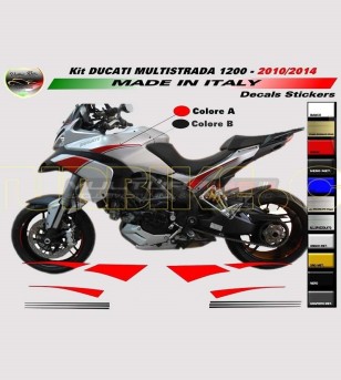 Kit adesivi personalizzabili - Ducati Multistrada 1200 2010/14 