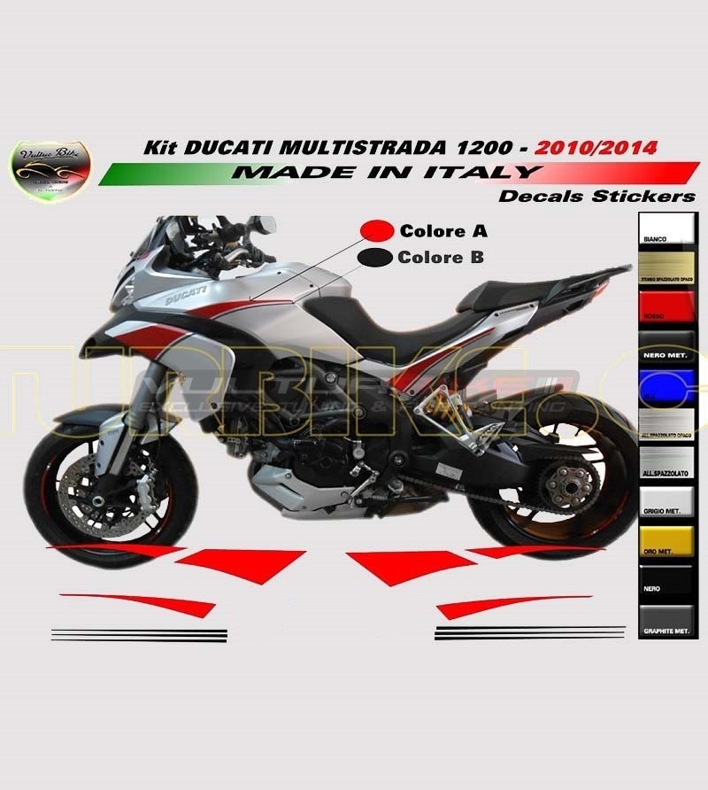 Kits adhesivos personalizables - Ducati Multistrada 1200 2010/14 