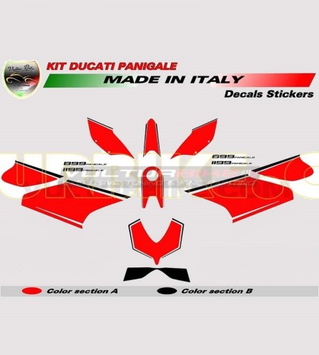 Customizable stickers kit Race 2 version - Ducati Panigale 899/1199 