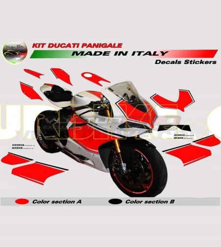 Kit adhesivo personalizable de la versión Race 2 - Ducati Panigale 899/1199 