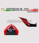 4 Aufkleber für Zöpfe - Ducati Panigale V4 / V4S / V4R / V2 2020 / Streetfighter V4