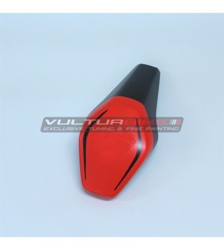 Cover tampone sella in carbonio personalizzata per S CORSE - Ducati Panigale V4 / V4S / V4R