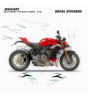 Customized stickers' kit Italian tricolor - Ducati Streetfighter V4 / V4S