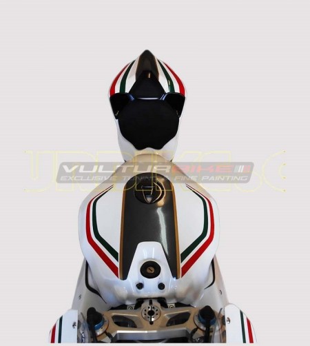 Kit de pegatina tricolor para base blanca - Ducati Panigale 899/1199 