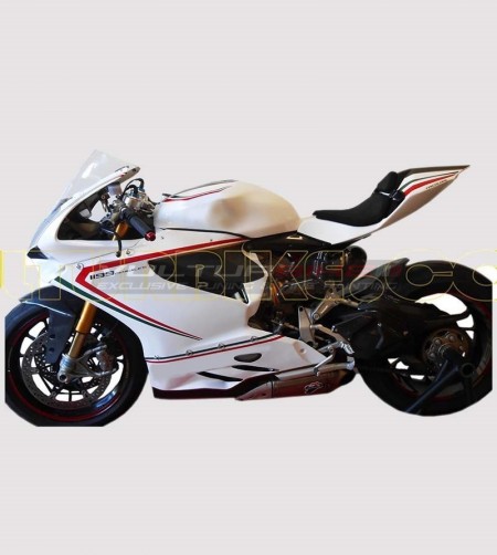 Tricolor-Aufkleber-Kit für weiße Basis - Ducati Panigale 899/1199 