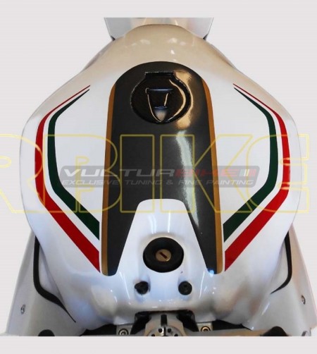 Tricolor stickers kit for white bike - Ducati Panigale 899/1199 