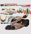 Kit autocollant tricolore pour base blanche - Ducati Panigale 899/1199 