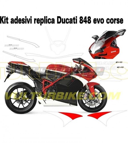 Réplica Sticker Kit EVO S Corse - Ducati 848 
