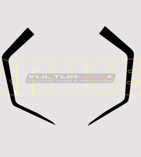 Cúpula de bandas de colores pegatinas - Ducati Panigale 899/1199/959/1299 