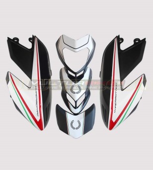 Dreifarbiges Aufkleber-Set mit schwarzer Krone - Ducati Hypermotard 796/1100 