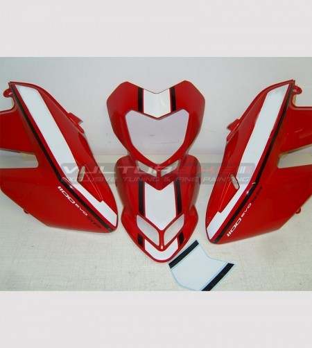Kit autocollant Performance moto rouge - Ducati Hypermotard 796/1100 