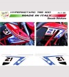 Aufkleber für rote Motorrad-Seitengurte - Ducati Hypermotard 796/1100 