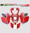 Kit autocollant moto rouge - Ducati Hypermotard 796/1100 