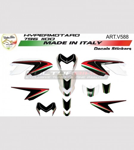 Kit autocollant de conception tricolore - Ducati Hypermotard 796/1100 