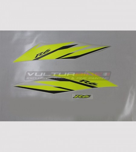 Kit adesivi giallo fluo/nero - Yamaha R6 