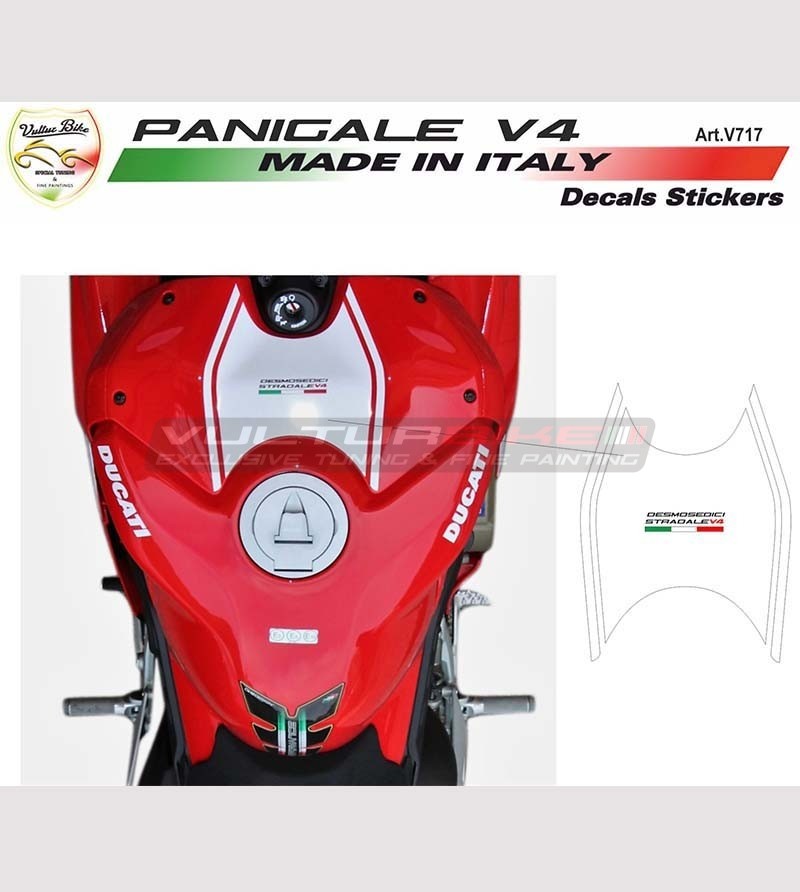 Benutzerdefinierte Aufkleber für Tankdeckel - Ducati Panigale V4 / V4R 
