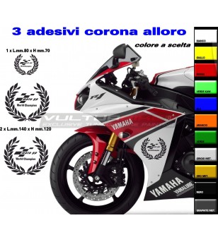 Pegatinas de la corona laurel, campeona del mundo de MotoGP 
