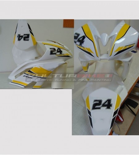Motorcycles fairing stickers kit with number - Yamaha R6 