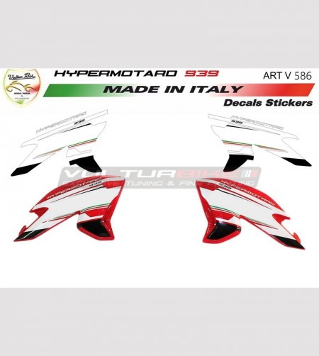 Aufkleber für Seiten neue Trikolore Design - Ducati Hypermotard 821/939 