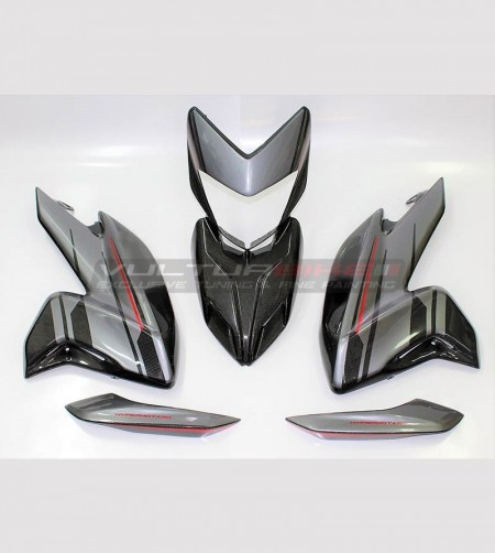 Graphit/Rot Aufkleber Kit - Ducati Hypermotard 821/939 