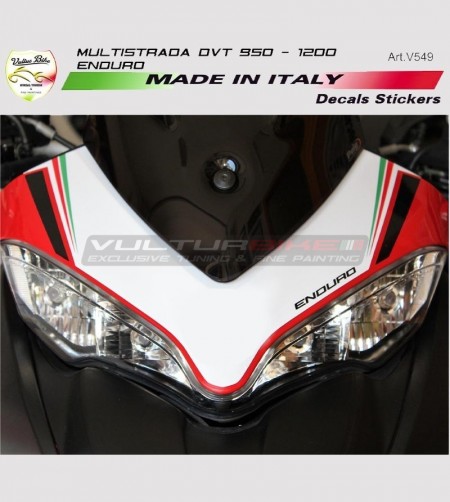 Front fairing stickers Lucky Explorer - Ducati Multistrada 950/1200/Enduro 