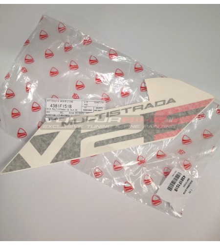 Calcomanía original V2S Multistrada Ducati para el ala derecha 