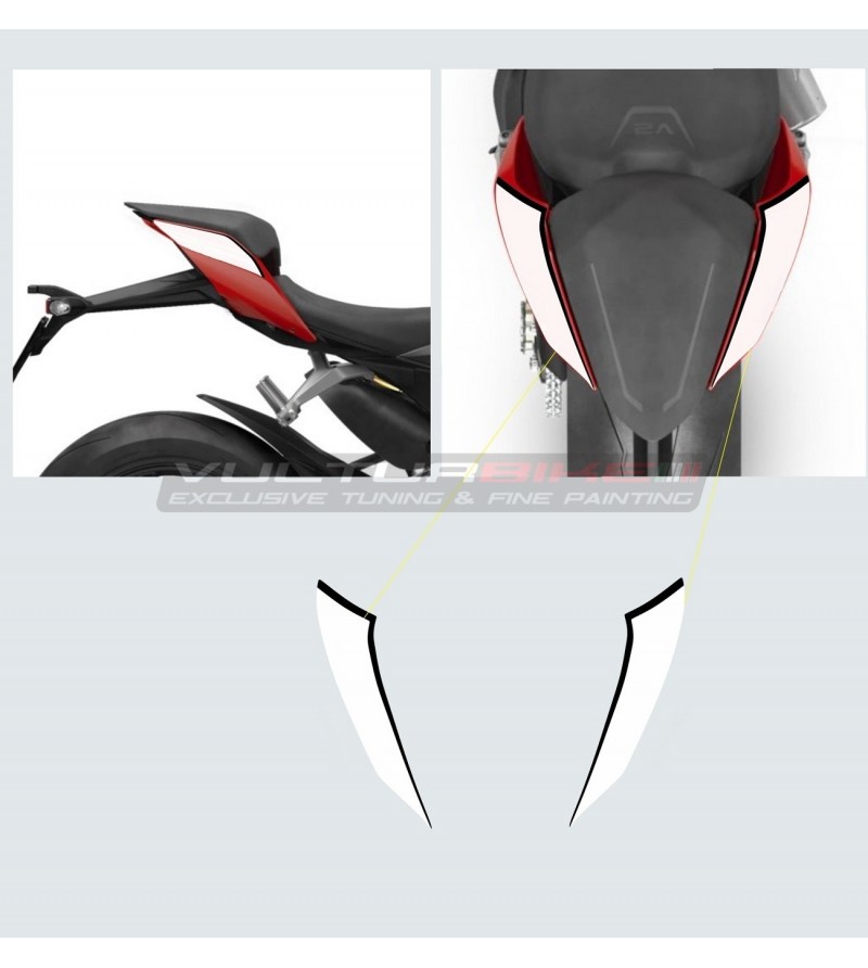 Aufkleber für zweisitziges Heck - Ducati Panigale V4 / V2 / Streetfighter V4 / V2