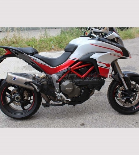 Pegatinas de carenado blanco o gris - Ducati Multistrada 1200 DVT 