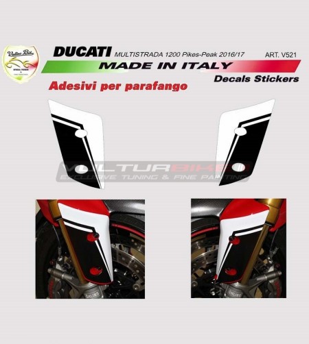 Autocollants de garde-boue - Ducati Multistrada 1200 Pikes Peak 2016 / 2017 